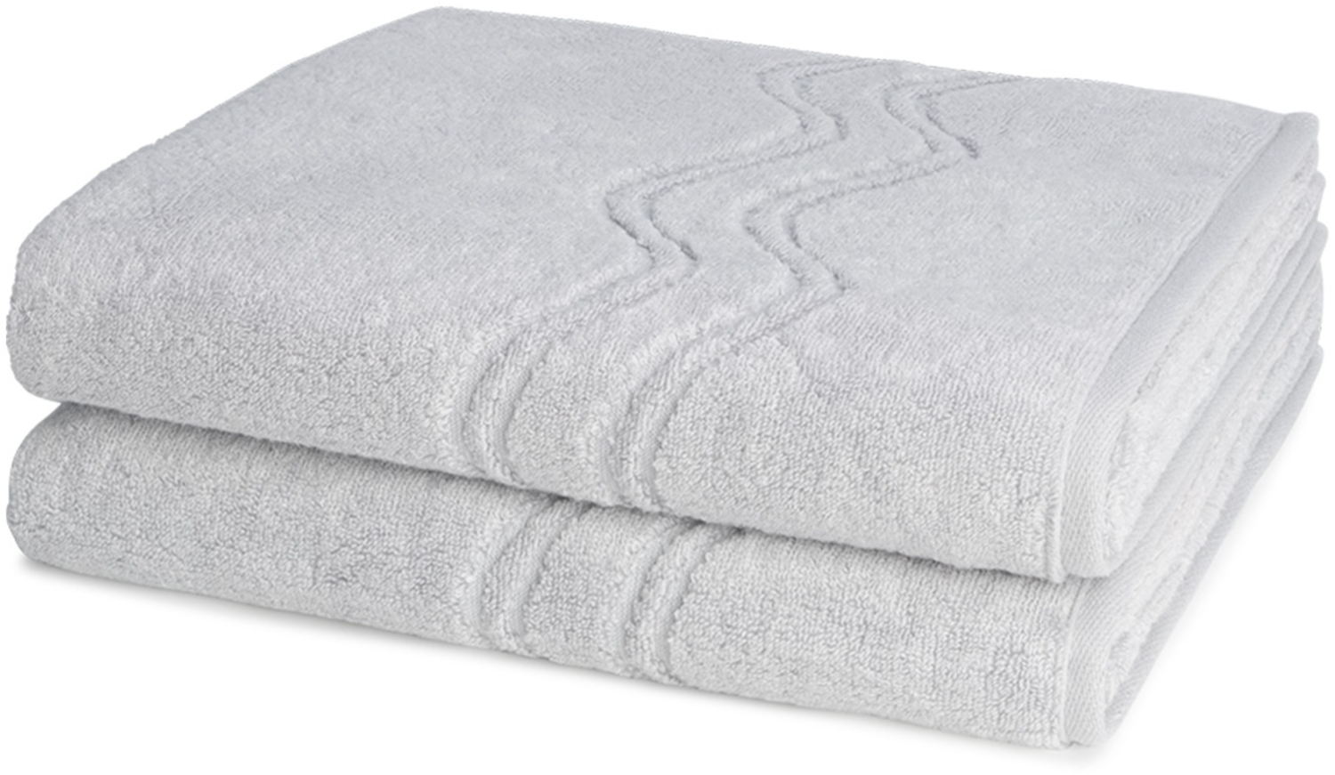 Ross Cashmere feeling 2 tlg. Frottier-Set - 2 X Duschtuch (75 X 140cm) - 520 g/m2 - Chrom Bild 1