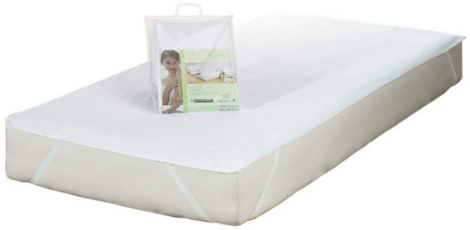 f.a.n. Safe – wasserdichte Matratzenschutzauflage, aus weichem Baumwoll-Frotte, wasserdicht, Größe: 90 x 190 cm Bild 1