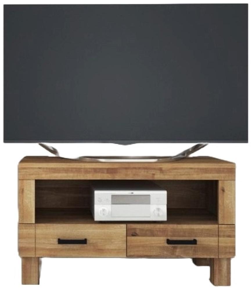 TV-Board Ringo aus Wildeiche massiv 105x45x61 cm mit 2 Schubladen Bild 1