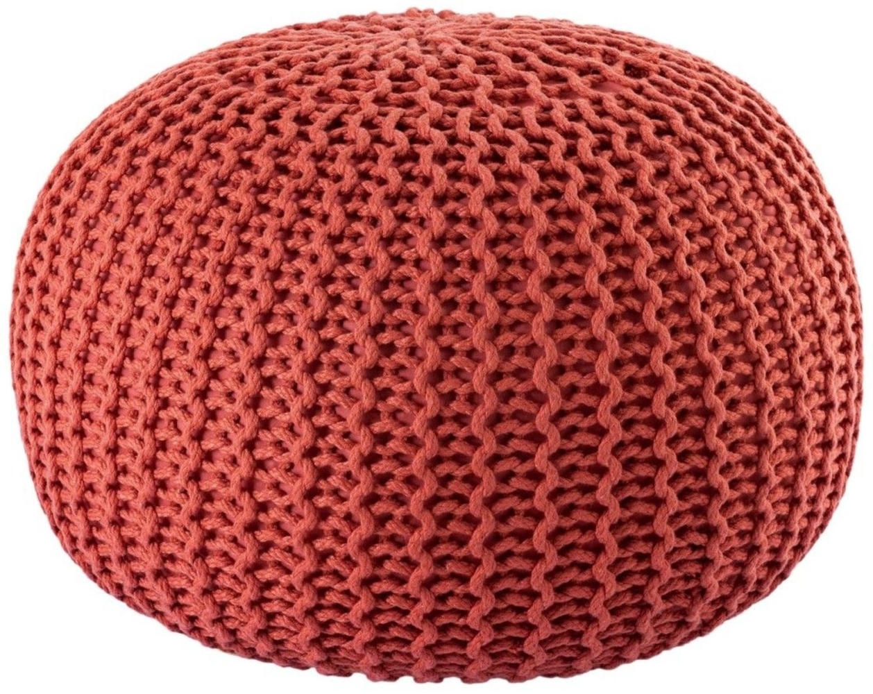 Pouf outdoor ø55cm Sitzpouf Terrasse Pool Garten terracotta - ginger Bild 1