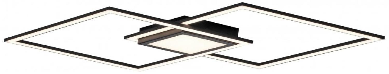 Leuchten Direkt 14695-18 ASMIN LED Deckenleuchte flach schwarz 106x37cm Bild 1