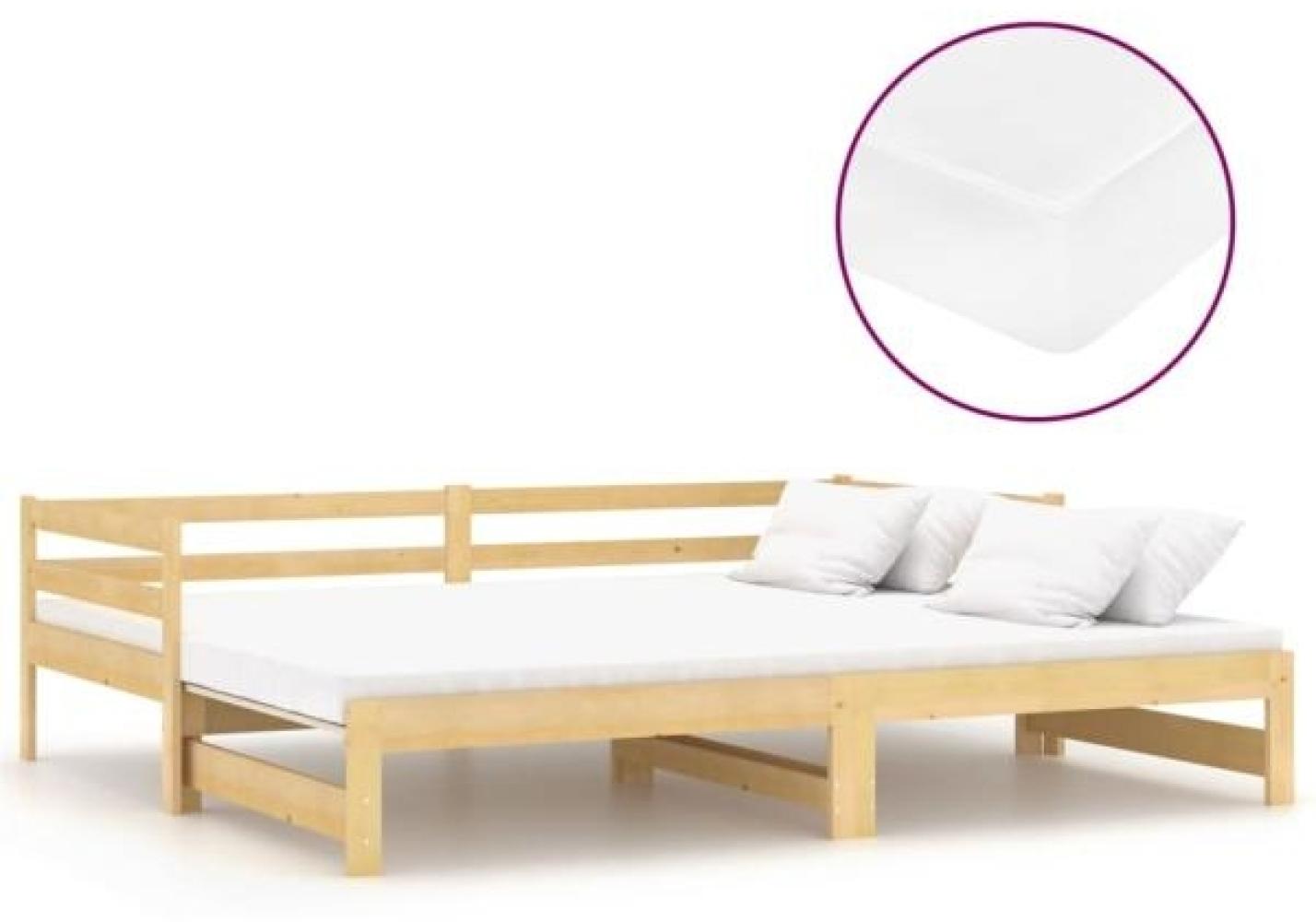 vidaXL Ausziehbares Tagesbett 2x(90x200) cm Massivholz Kiefer [3083654] Bild 1