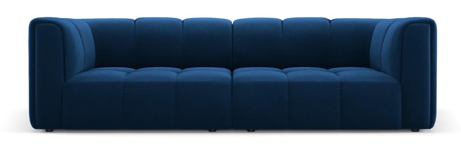 Micadoni Modulares Sofa Serena 3-Sitzer Samtstoff Königsblau Bild 1