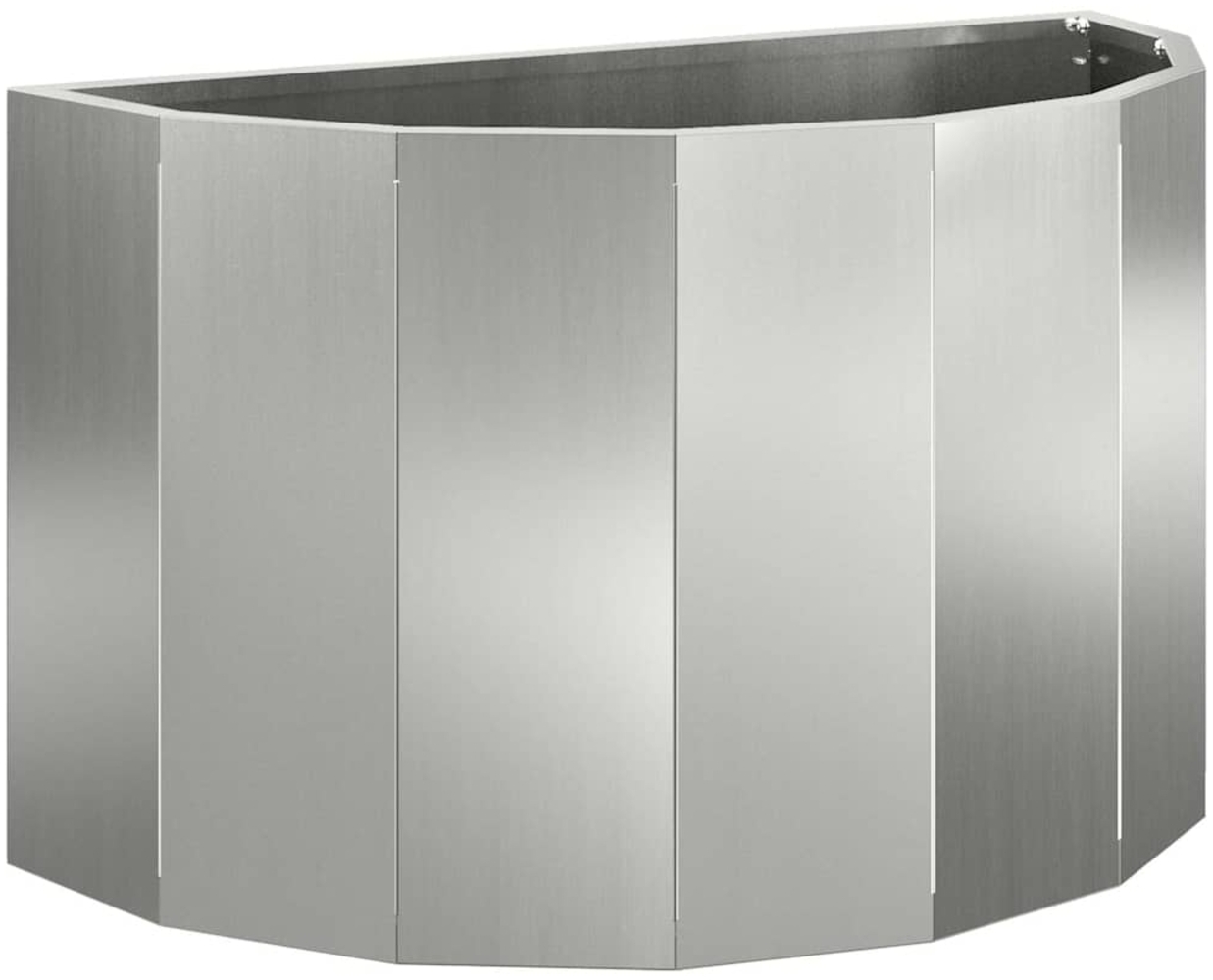 vidaXL Pflanzkübel Silber 60 x 30 x 35 cm Verzinkter Stahl 883701 Bild 1