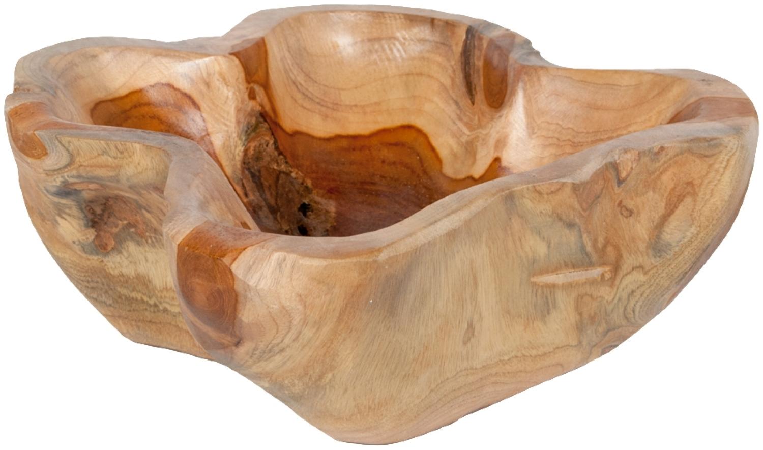 Teak Schale DEEP BOWL Natural Wurzelholz Handarbeit Massivholz Unikat Bild 1