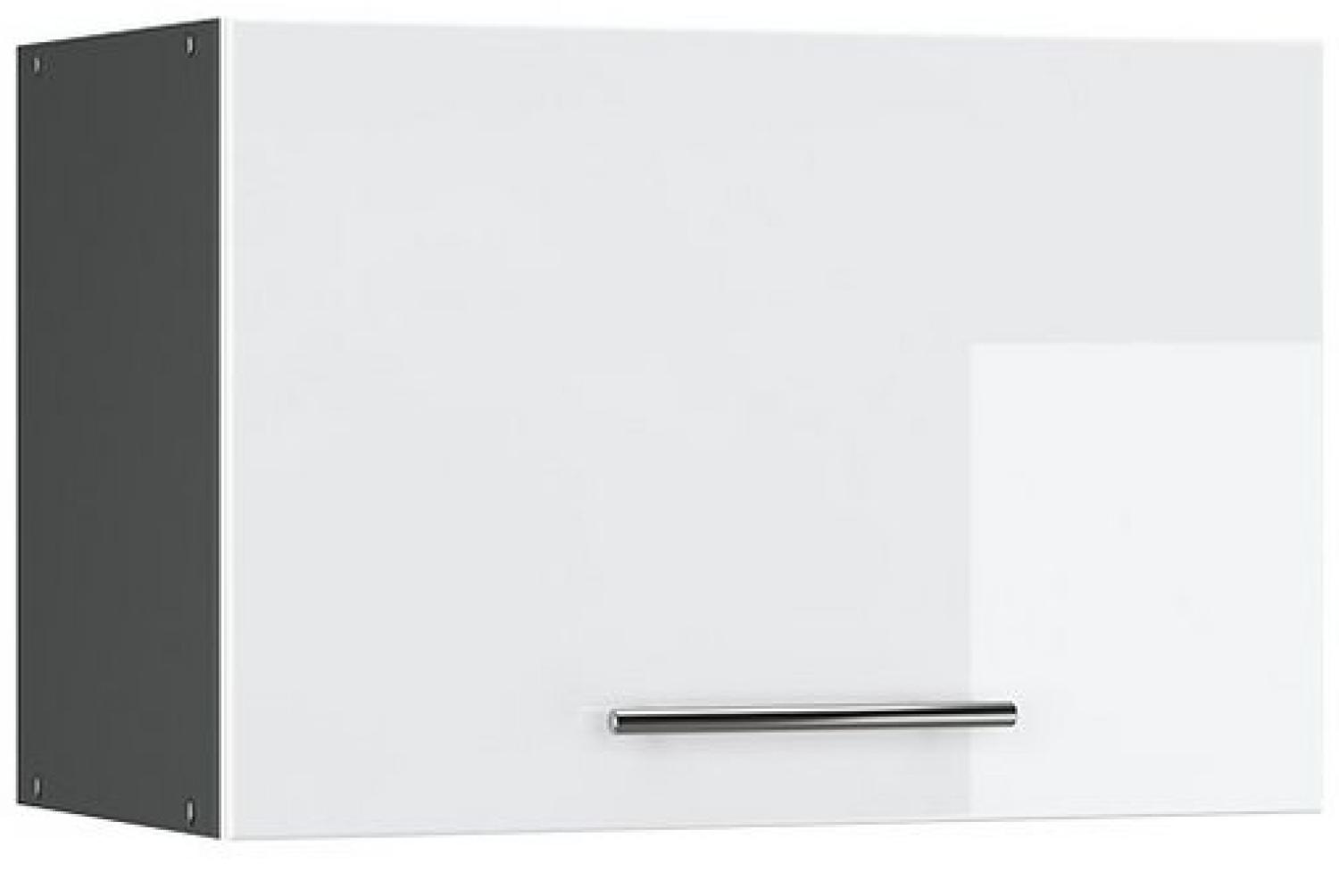 Vicco Hängeschrank 60cm (flach) Küchenschrank Dunstabzug Küchenzeile Fame-Line (Weiß Hochglanz) Bild 1