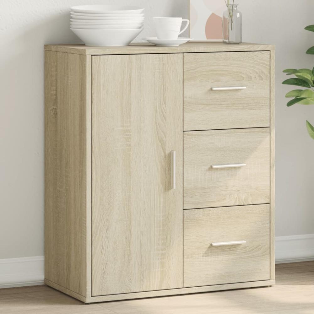 vidaXL Sideboard Sonoma-Eiche 60x31x70 cm Holzwerkstoff 840473 Bild 1