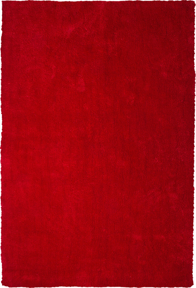 Teppich rot 140x200 cm Shaggy DEMRE Bild 1