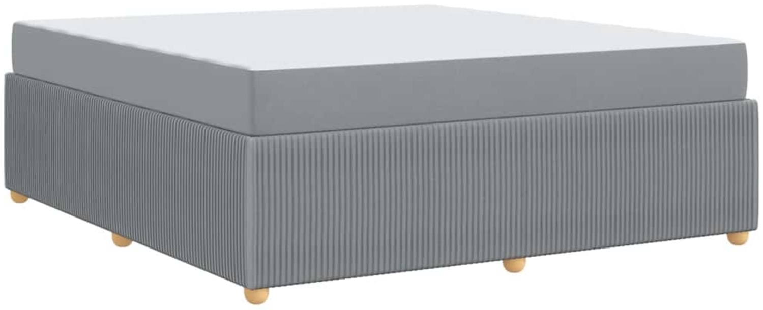 vidaXL Bettrahmen mit Matratze Hellgrau 180 x 200 cm Stoff 3398418 Bild 1