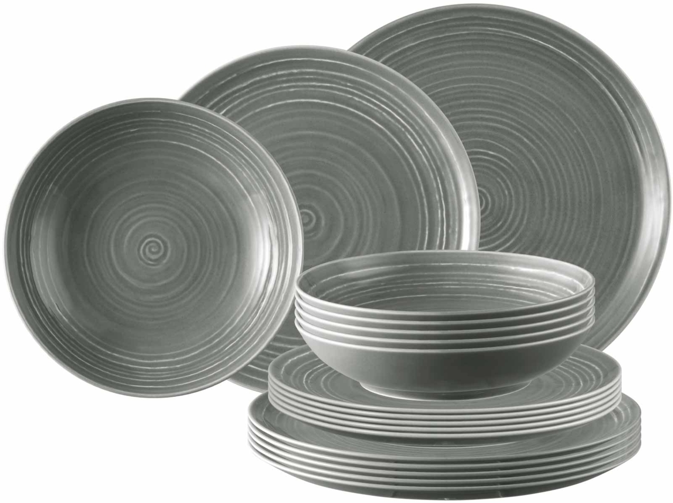 Seltmann Weiden Terra Teller-Set 18-teilig perlgrau Bild 1