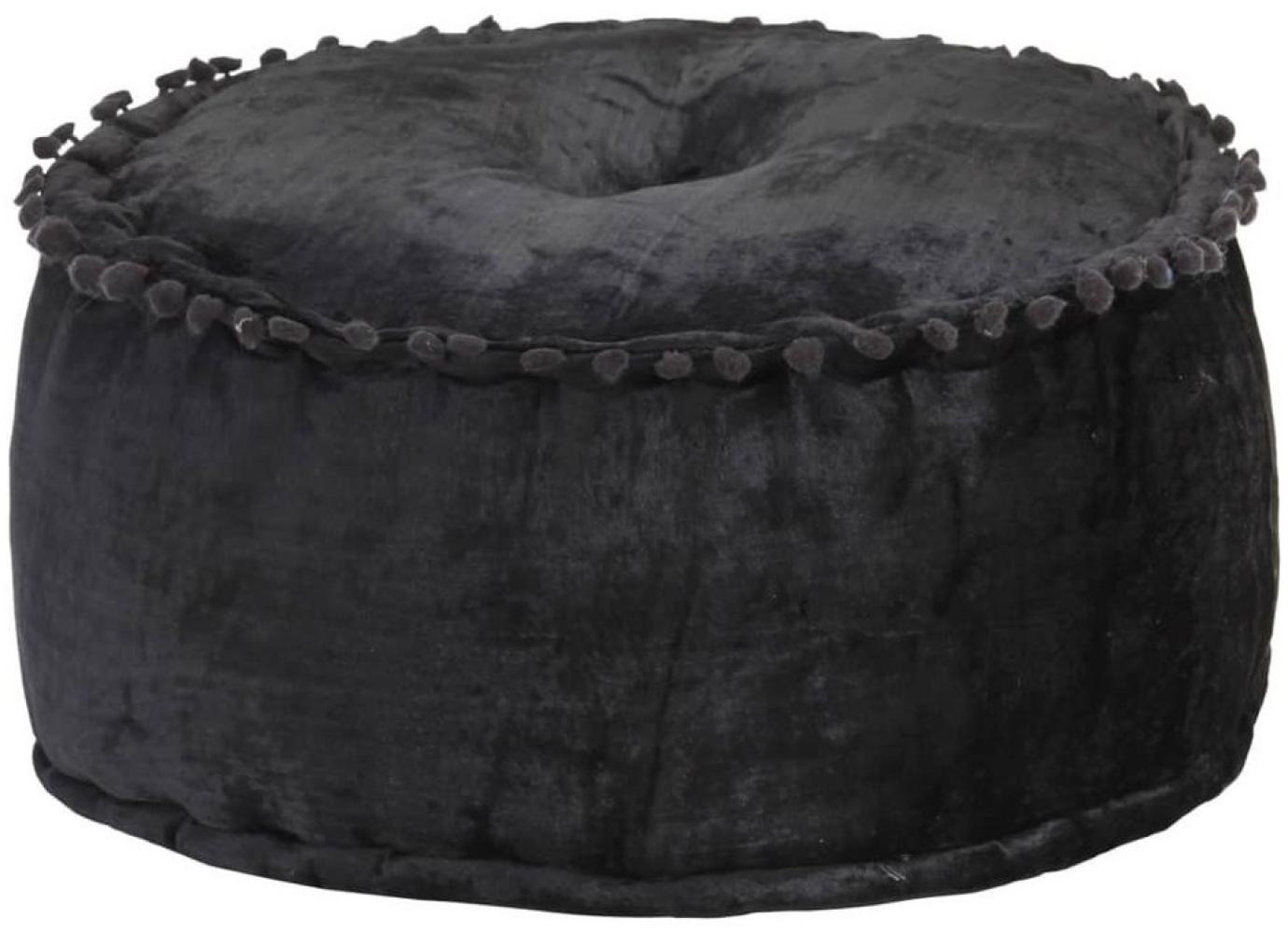 vidaXL Pouf Rund Samt 40×20 cm Anthrazit 287565 Bild 1