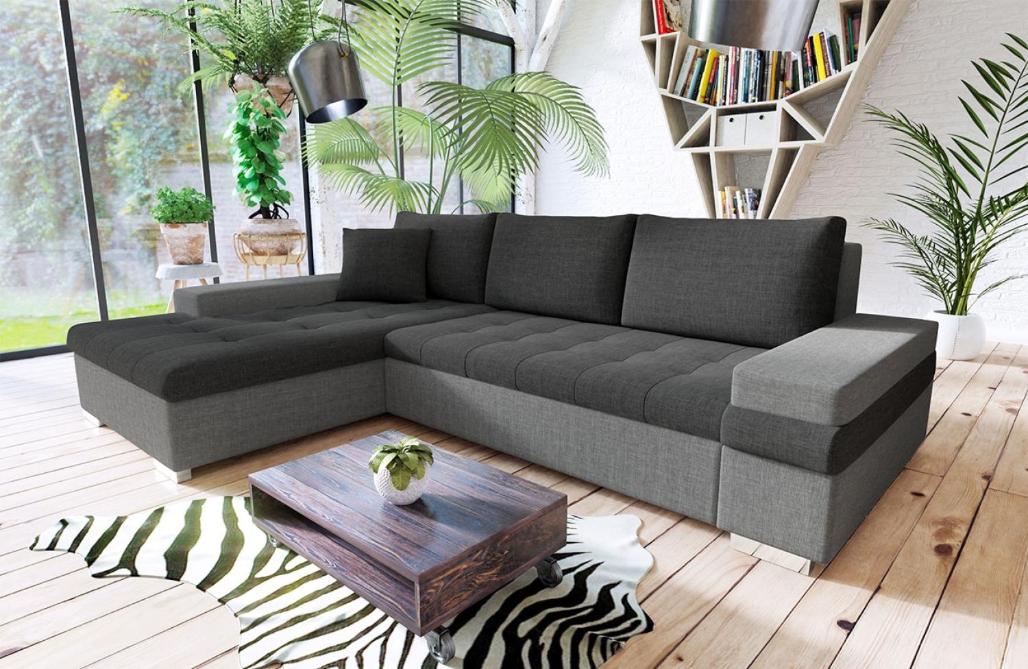 Ecksofa Bangkok Mini, Farbe: Lux 05 + Lux 06 Bild 1