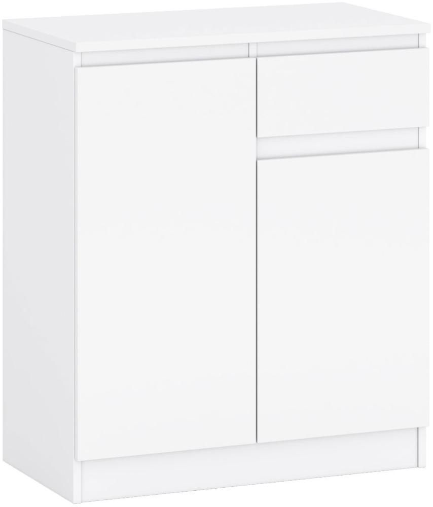 Kommode A2b Sideboard 72x37x85cm weiß 2-türig Bild 1