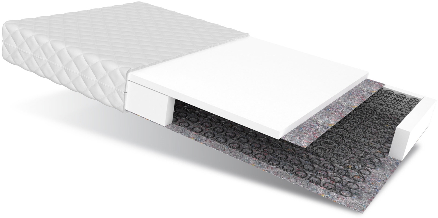Matratze 80x160 cm Bonell Federkernmatratze IRIS 13 cm H3 Polyurethanschaum Bild 1