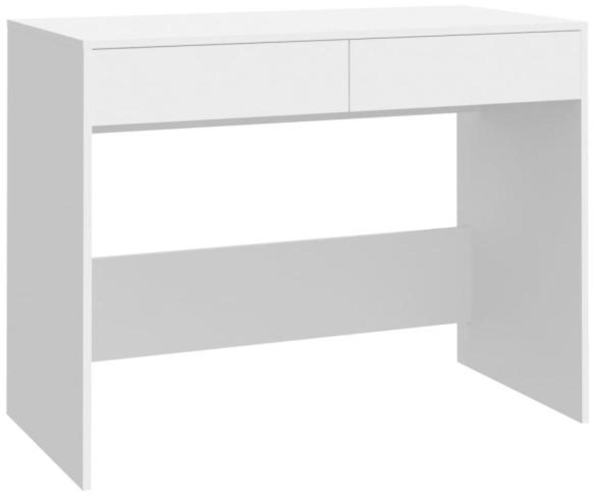 vidaXL Schreibtisch Weiß 101x50x76,5 cm Holzwerkstoff 809557 Bild 1