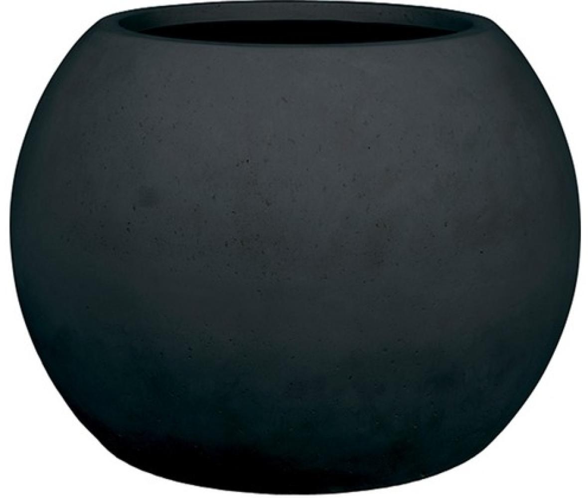 Polystone Globe runder Übertopf - frostsicher Ø 80 cm, Höhe 57 cm anthrazit Bild 1