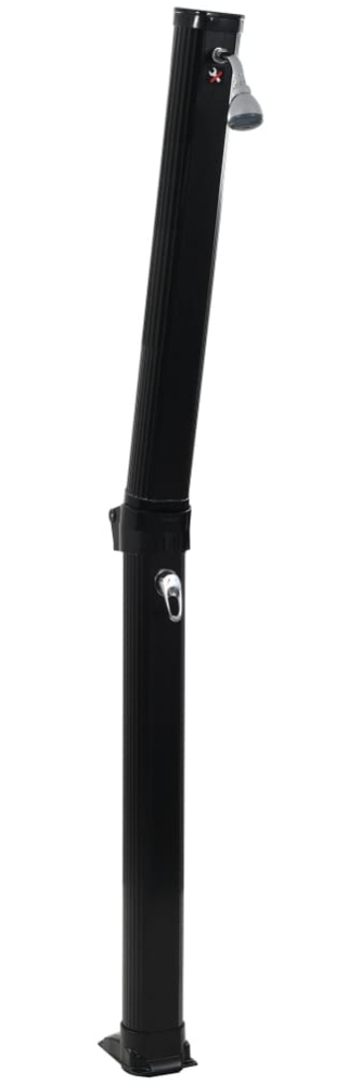 vidaXL Solardusche Klappbar Schwarz 214 cm 23 L 91719 Bild 1