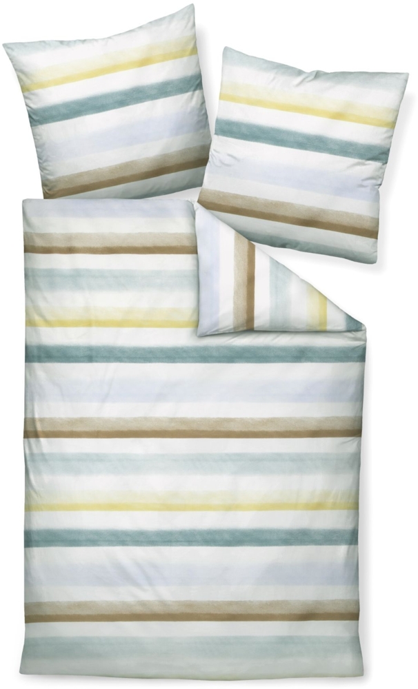 Bettwäsche MOMENTS Mako-Satin , smaragdgrün, BL 155x220 cm Bild 1