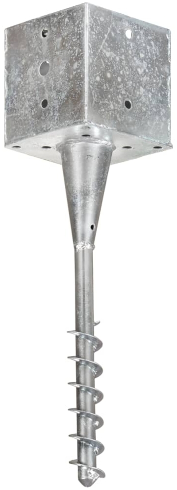 vidaXL Erdspieße 6 Stk. Silbern 14×14×58 cm Verzinkter Stahl 145446 Bild 1