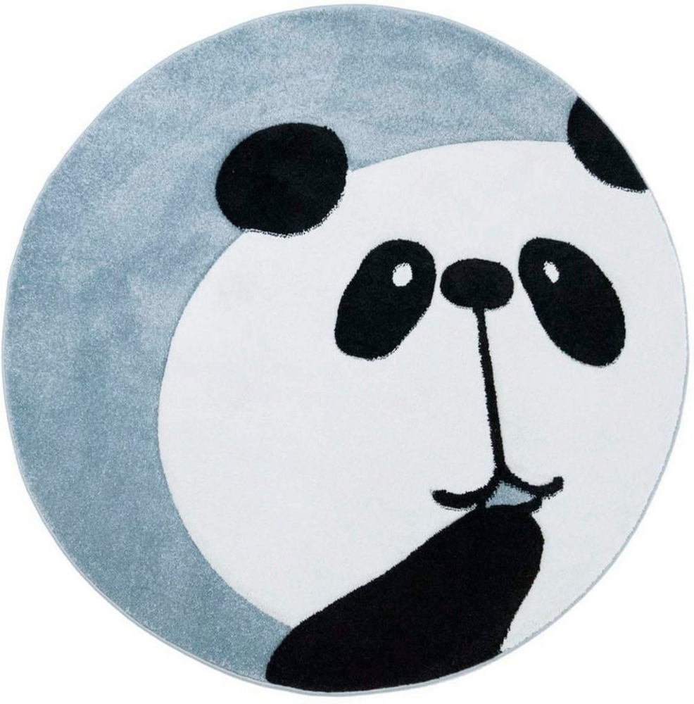 Carpet City Kinderteppich Bueno Kids 1389, rund, Höhe: 13 mm, Spielteppich, Panda-Bär, 3D-Effekt, Weicher Flor, Pflegeleicht Bild 1