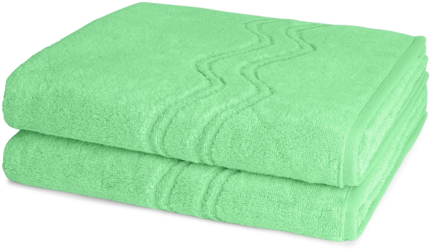 Ross Cashmere feeling 2 tlg. Frottier-Set - 2 X Duschtuch (75 X 140cm) - 520 g/m2 - Karibik Bild 1