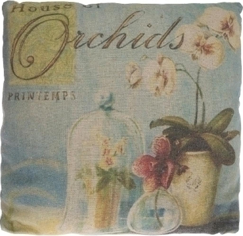 Kissen Orchidee Baumwolle&Polyester Bunt Bild 1