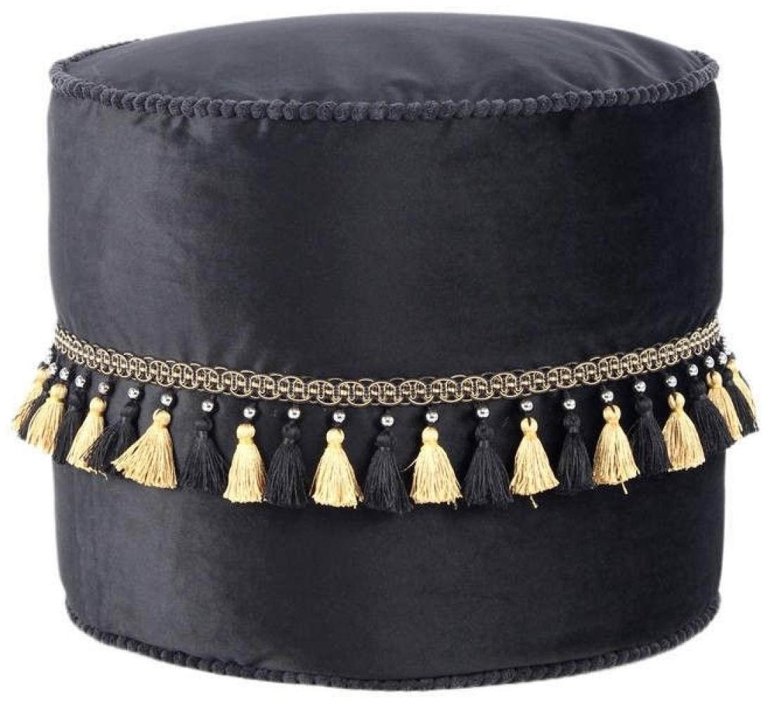 Pouf Taj Mahal 225 Schwarz Bild 1