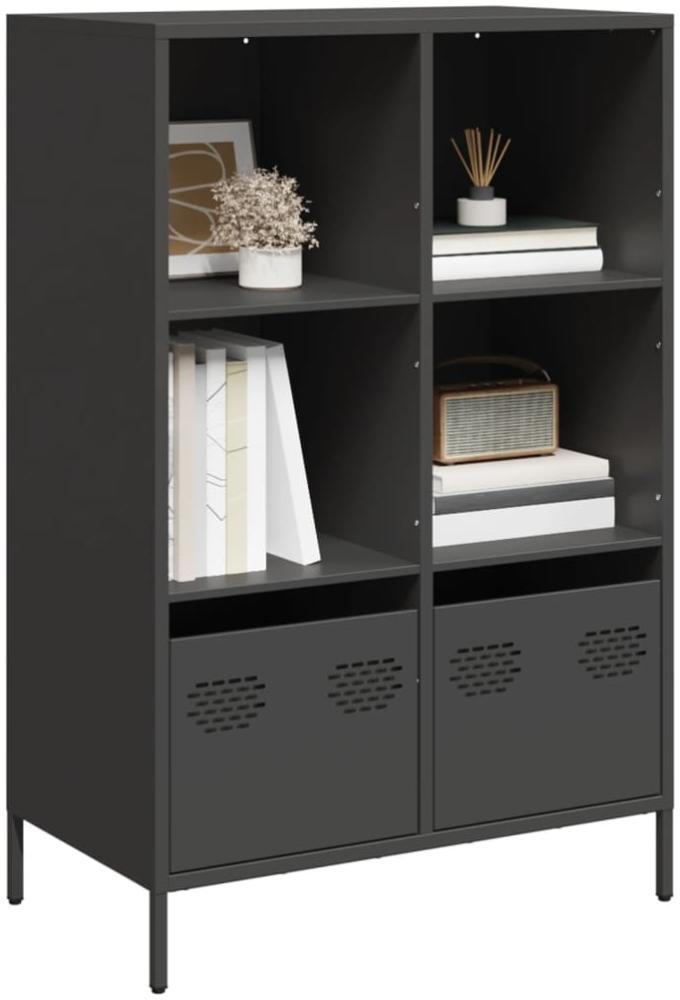 vidaXL Highboard Schwarz 68x39x103,5 cm Stahl 851382 Bild 1