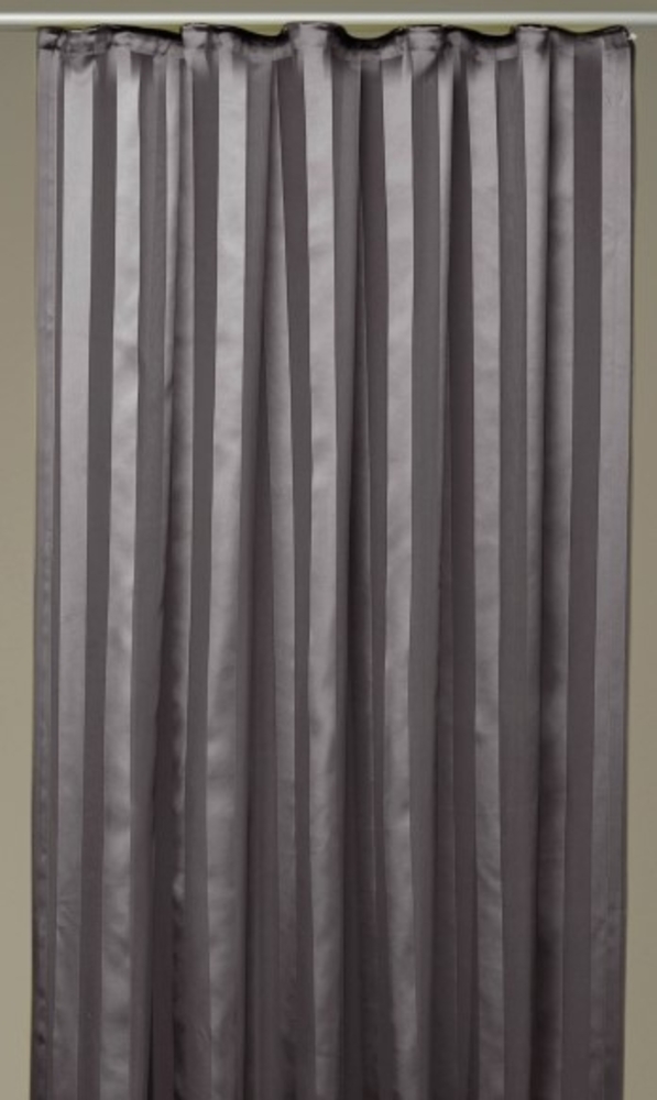 Dekoschal Gardine Vorhang Streifen halbtransparent Auswahl: Universalband 140x 145cm anthrazit - dunkelgrau Bild 1
