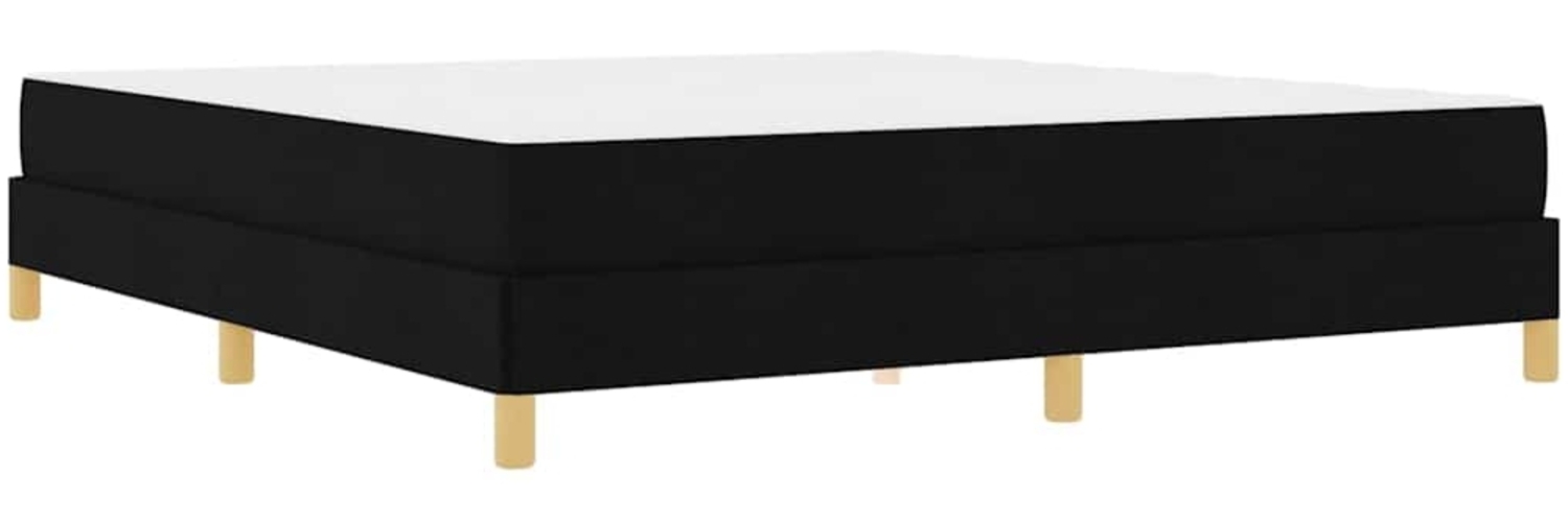 vidaXL Boxspringbett Schwarz 180 x 200 cm Stoff 3398586 Bild 1