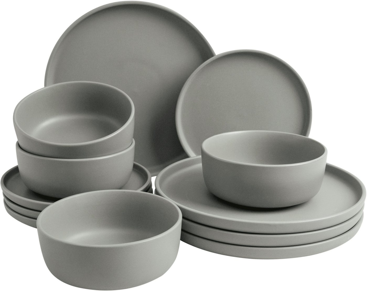 LeGer Home by Lena Gercke Tafelservice Geschirr-Set, Service Belli (12-tlg), 4 Personen, Steingut, runde Form, Scandi Style, 12 Teile, für 4 Personen Bild 1