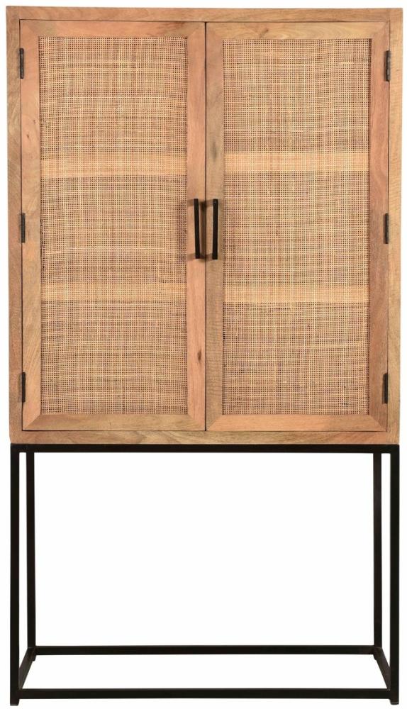 CANE Highboard Mango Metall Braun Schwarz Bild 1