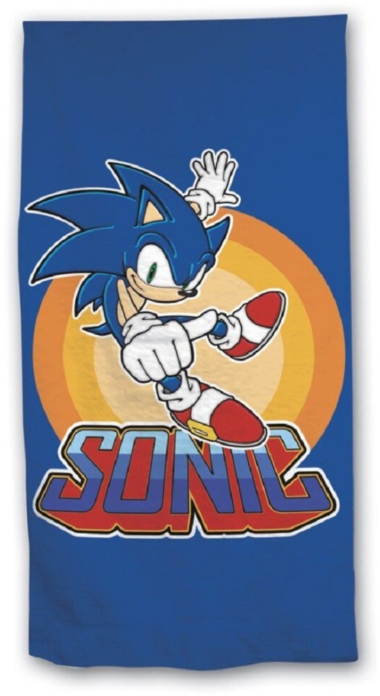 Sonic Strandtuch – Großes Handtuch 140x70 cm für Strand, Pool und Bad Bild 1