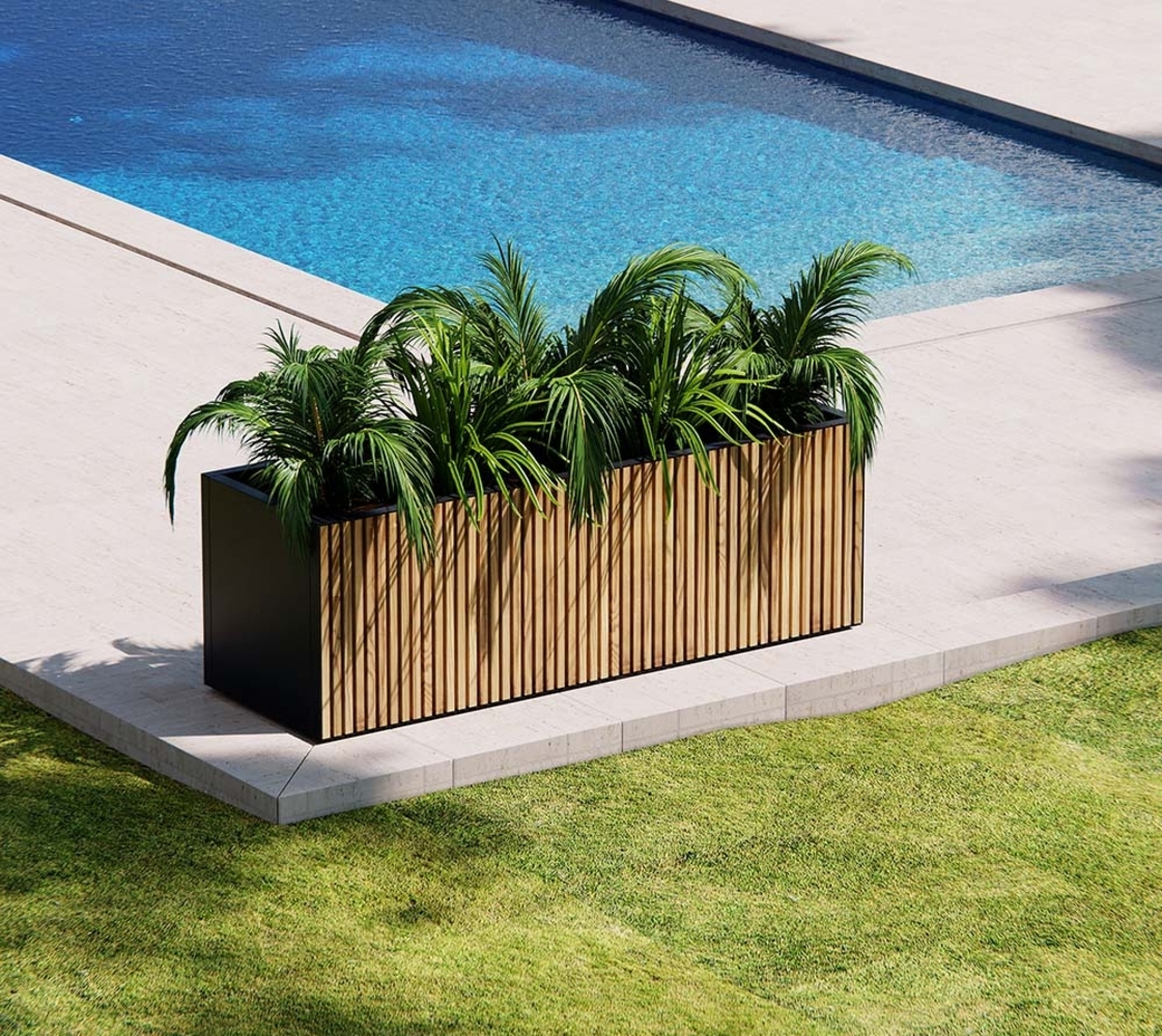 Herstera Garden Deco Planter L | rechteckiger Pflanzkübel Outdoor Bild 1