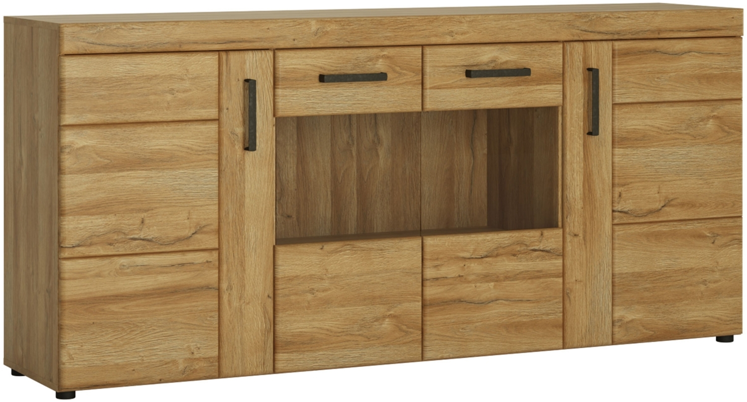 Sideboard Coswig / Cortina, Holzwerkstoff, Holzfarben, 185 x 86 x 41 cm Bild 1