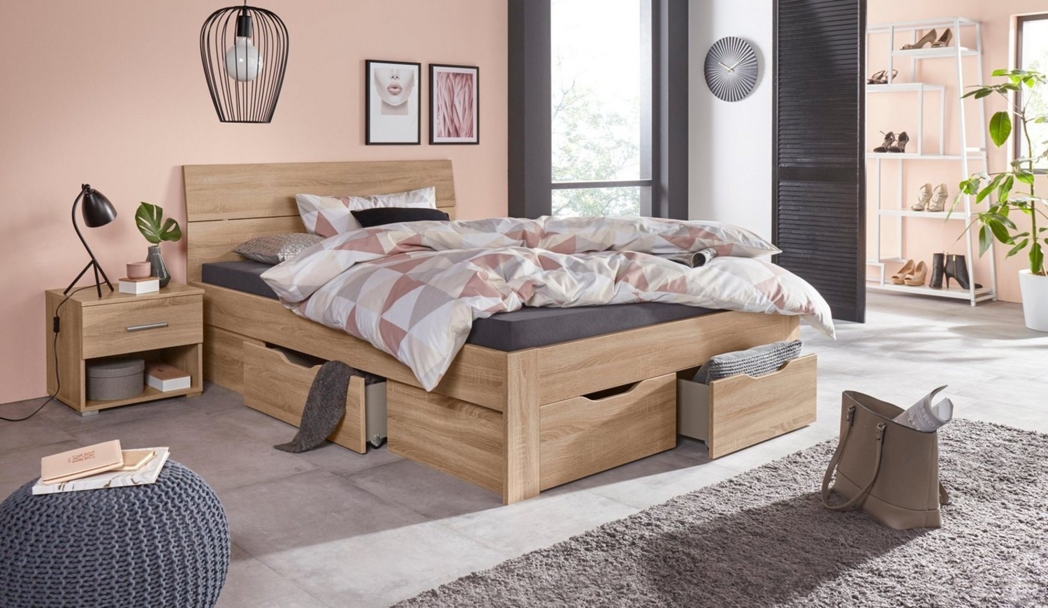 rauch Bett Flexx, inklusive Schubkästen Bild 1