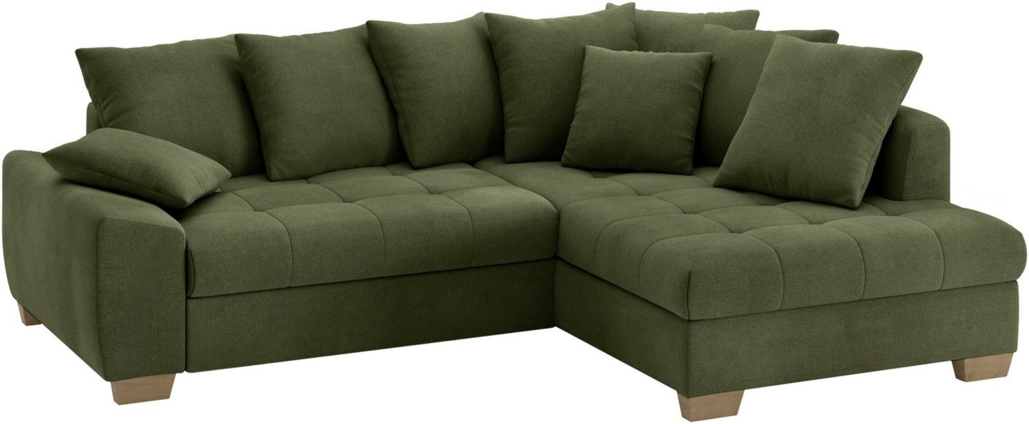 Mr. Couch Ecksofa Nikita II, L-Form, Wahlweise mit Bettfunktion, Bettkasten & RGB-LED-Beleuchtung Bild 1