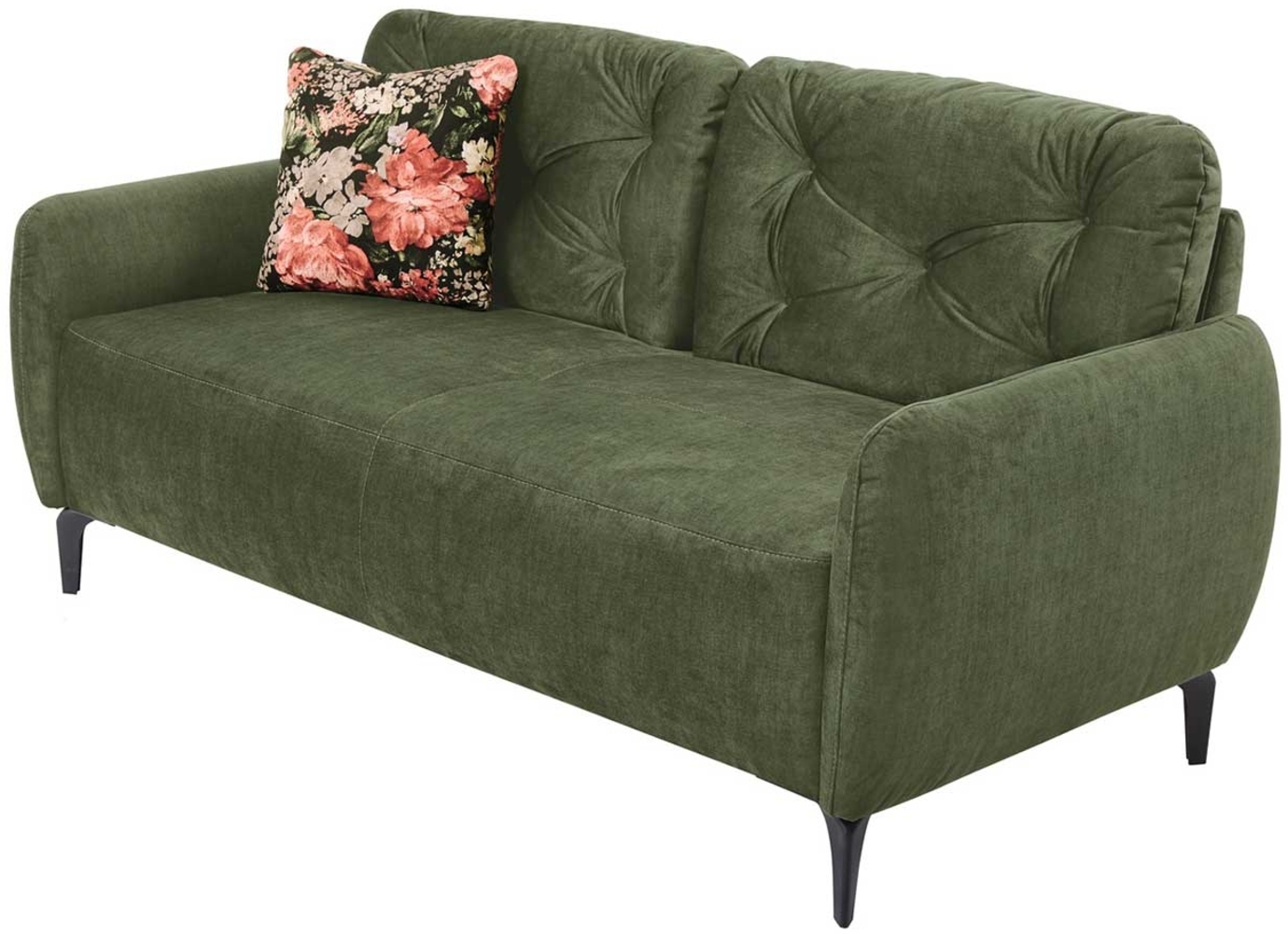 Sofa 2,5-Sitzer Venlo / Venta, Stoff, Grün, 177 x 86 x 85 cm Bild 1