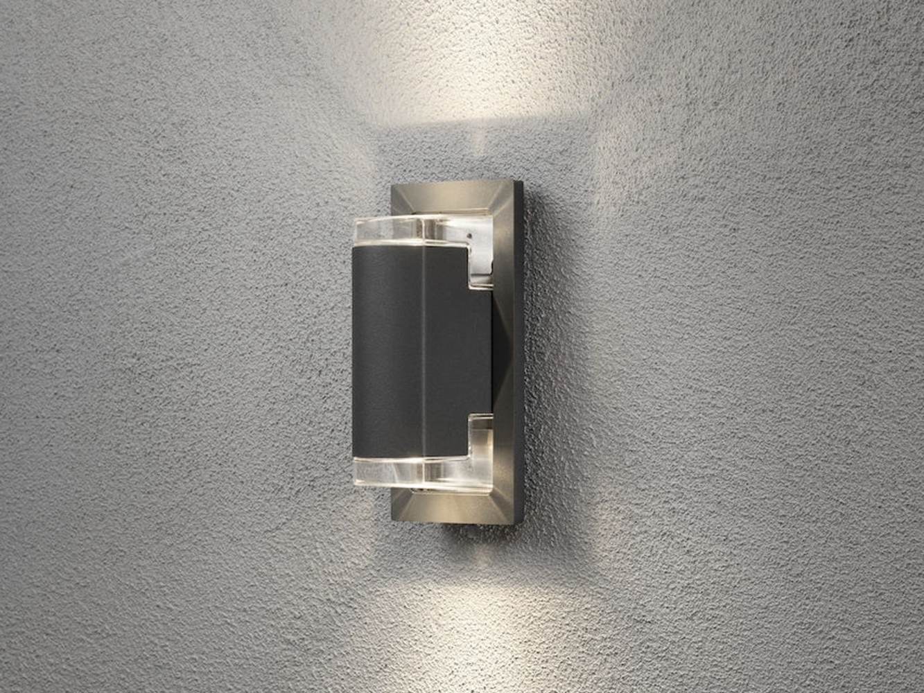 UP & DOWN Außenwandleuchte Aluminium Anthrazit, IP54, mit 2x 5W LED Bild 1