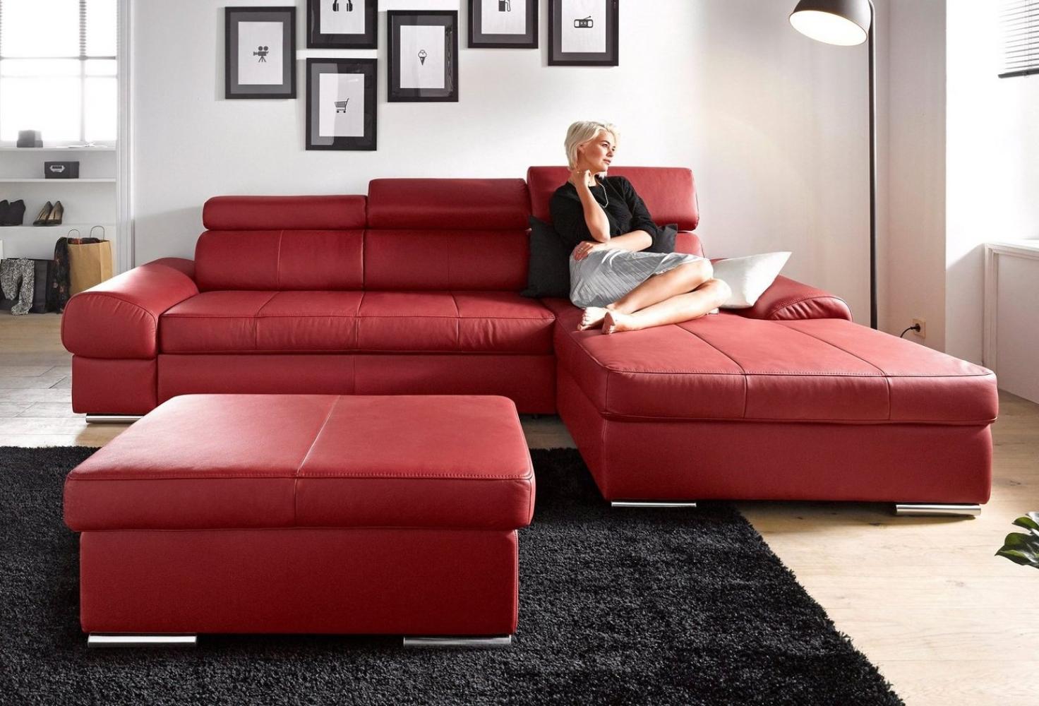 sit&more Ecksofa Broadway L-Form, inklusive Kopfteilverstellung, wahlweise mit Bettfunktion Bild 1