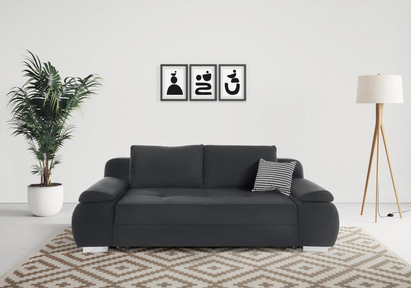 INOSIGN Schlafsofa Pumo, mit Boxspring-Aufbau, Bettfunktion und Bettkasten, inklusive Federkern Bild 1