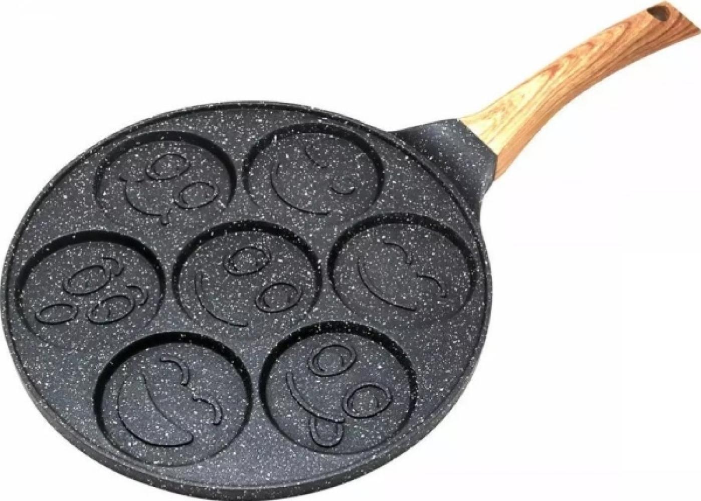 Kinghoff Kinghoff Bratpfanne für Pfannkuchen und Pfannkuchen 26cm Smiley-Gesichter KH1667 Bild 1