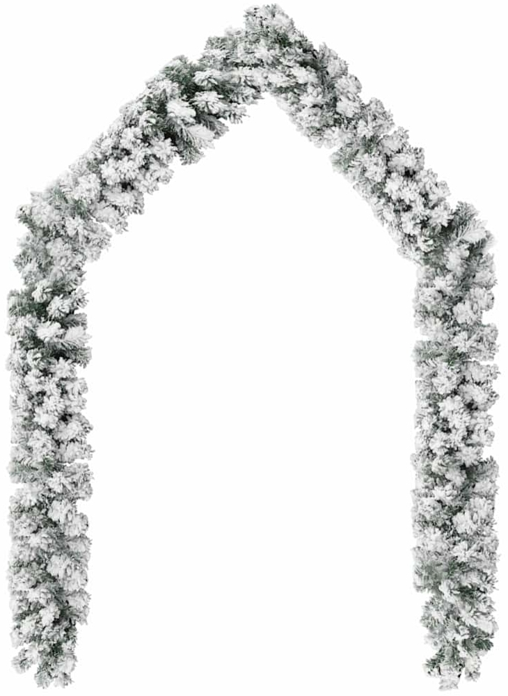 vidaXL Weihnachtsgirlande mit Schnee Grün 20 m PVC 320969 Bild 1
