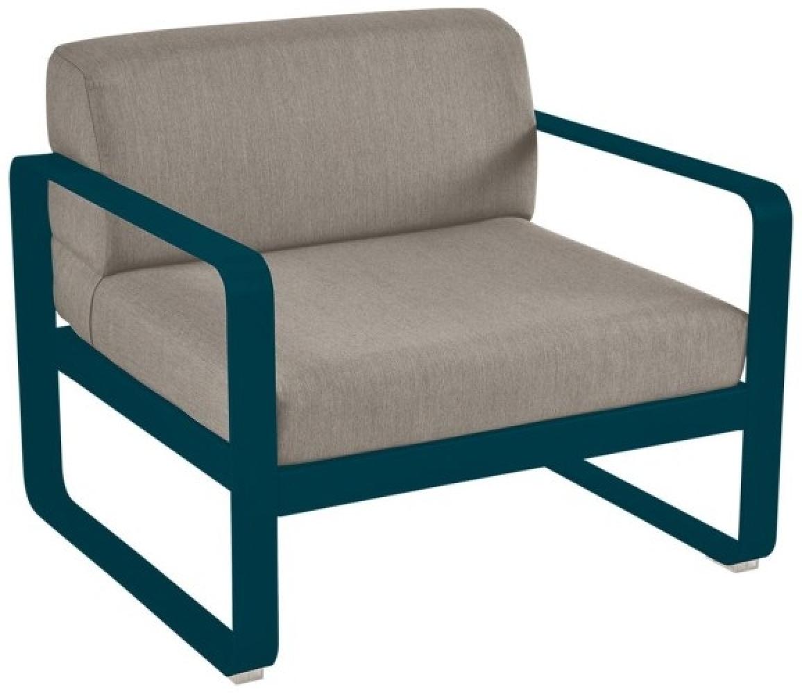 Bellevie Lounge-Sessel Outdoor 21 Acapulcoblau B8 Taupegrau Bild 1