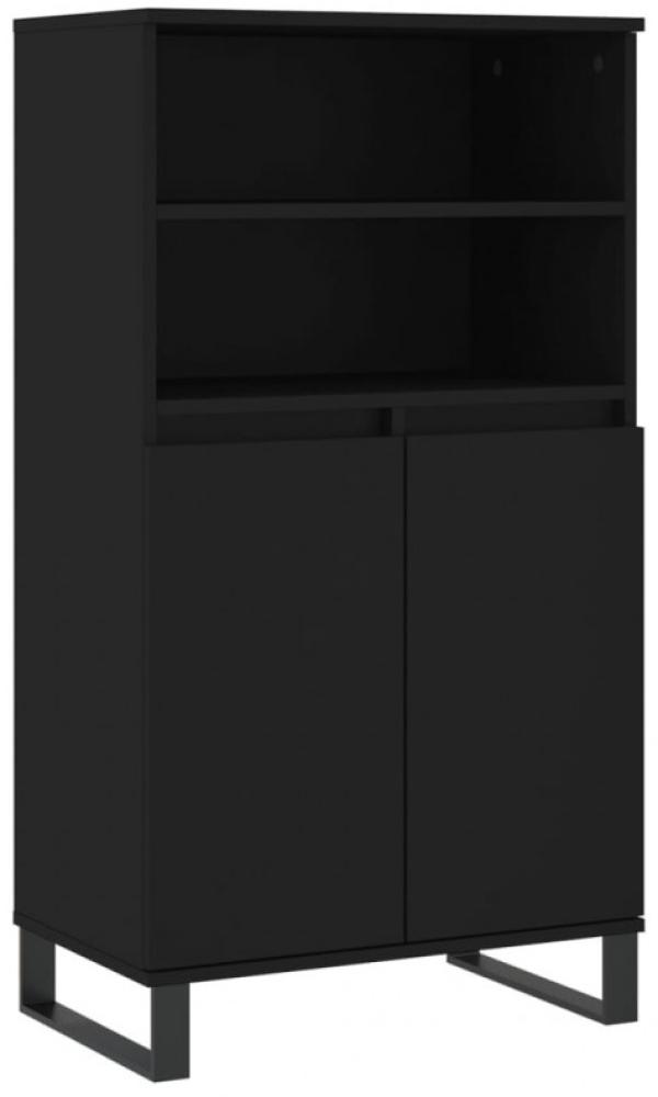 vidaXL Highboard Schwarz 60x36x110 cm Holzwerkstoff 831493 Bild 1