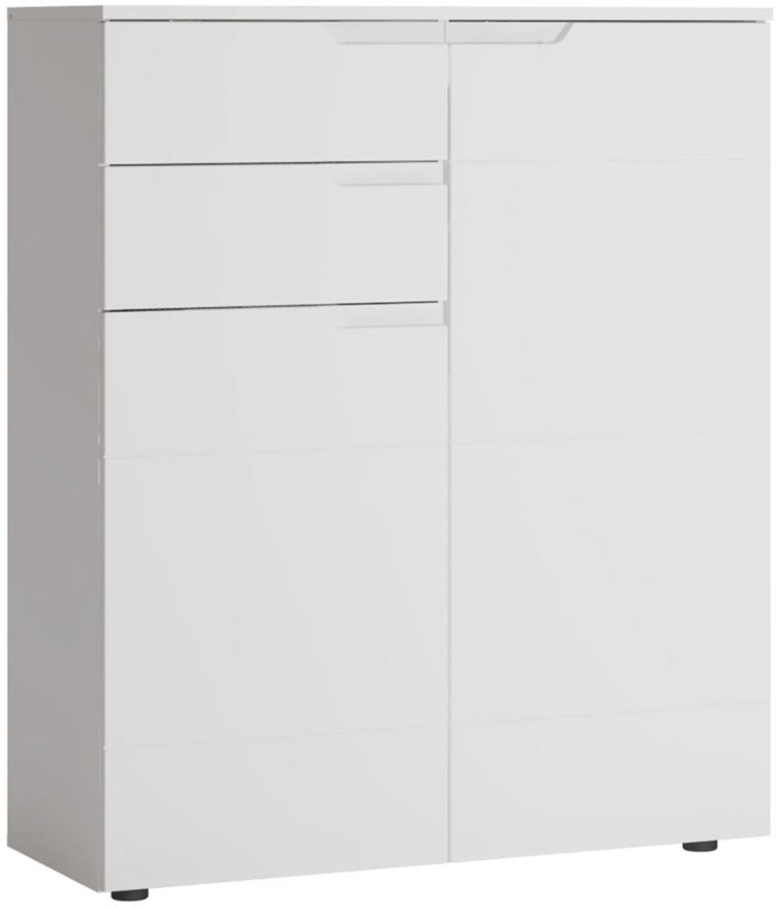 Kommode Paris Highboard 100x40x120cm 2-türig grifflos Bild 1