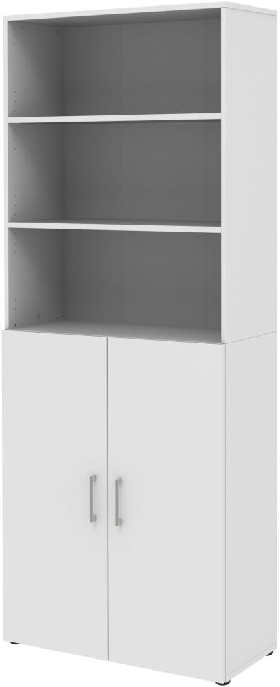 Aktenschrank X - 6 Ordnerhöhen - Weiß Bild 1