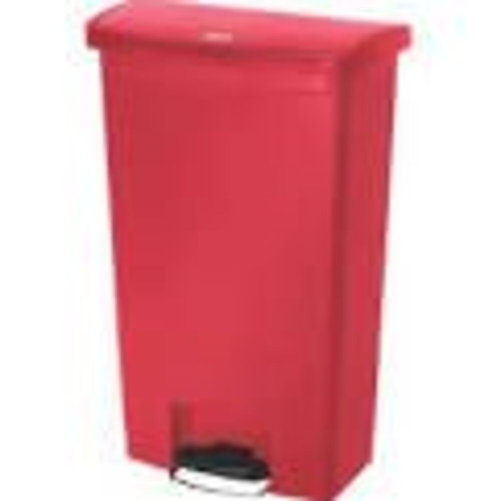 Rubbermaid Treteimer Slim Jim Kunststoff rot 68 l Bild 1