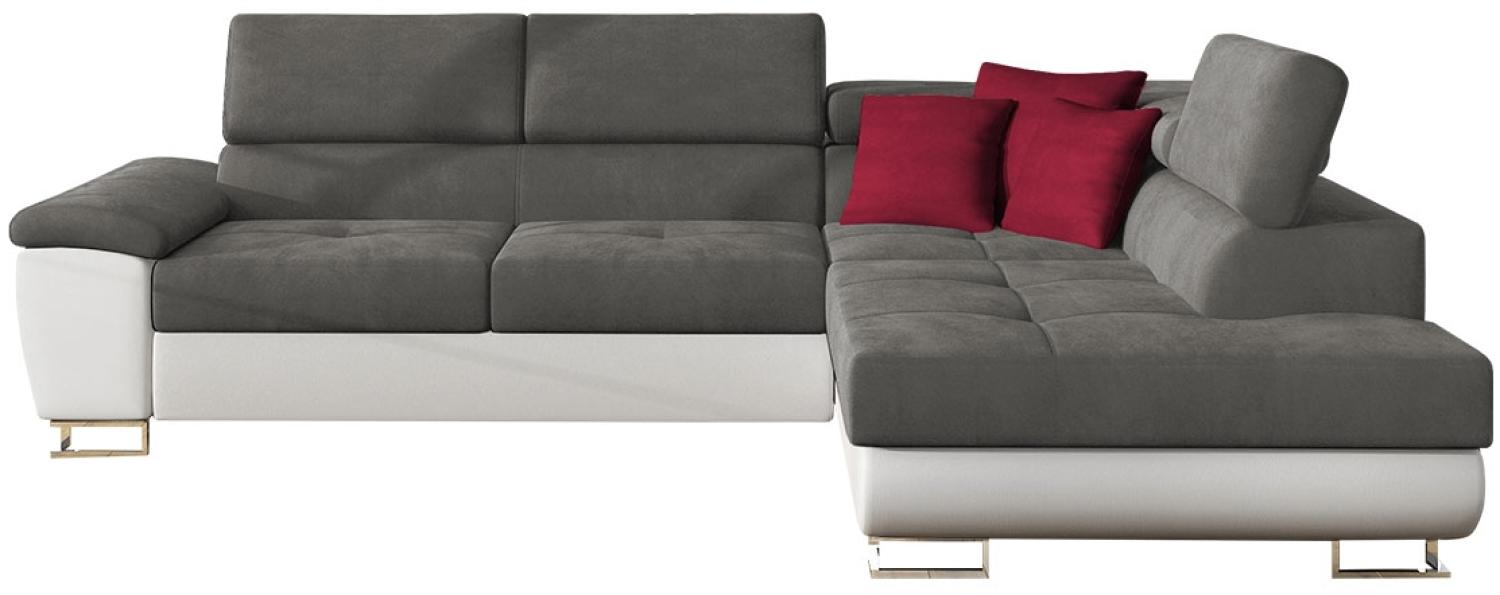 Ecksofa Cotere (Soft 017 + Uttario Velvet 2971 + Kronos 02, Seite: Rechts) Bild 1