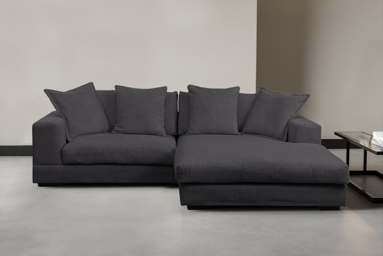 WERK2 Ecksofa Eldorado L-Form, Design Ecksofa, besonders weicher Sitzkomfort, extra breite Ottomane Bild 1